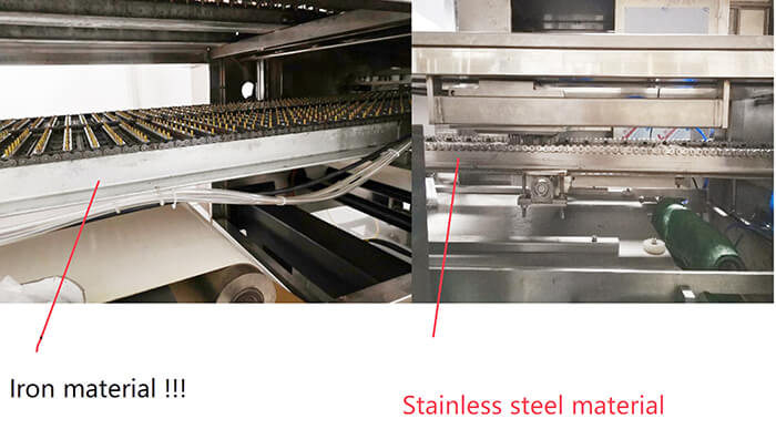 Iron material VS. Stainless steel material used in Jelly making machine