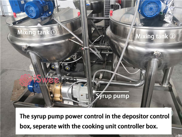 Gummy candy making machine mixing tank