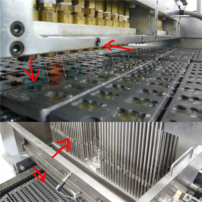 candy depositor plates and molds are matched